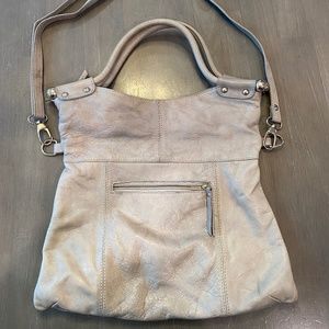 light grey soft crossbody
